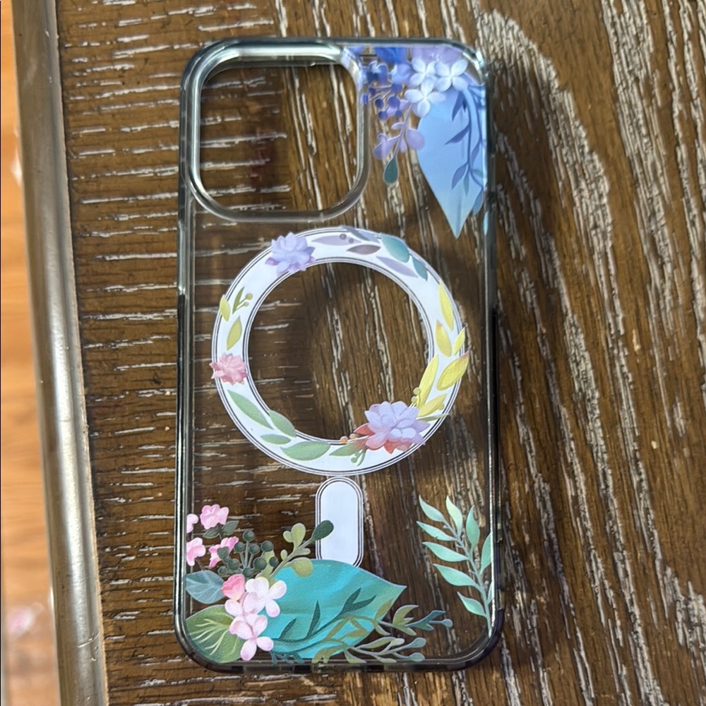 Floral Clear iPhone 13 Pro Case